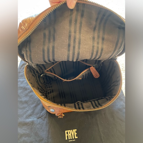 Frye Melissa Leather Backpack in Cognac in EUC - Picture 5 of 13